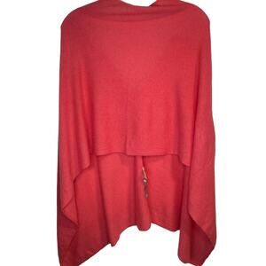 CASHMERE Poncho Pink One size 100% Cashmere
